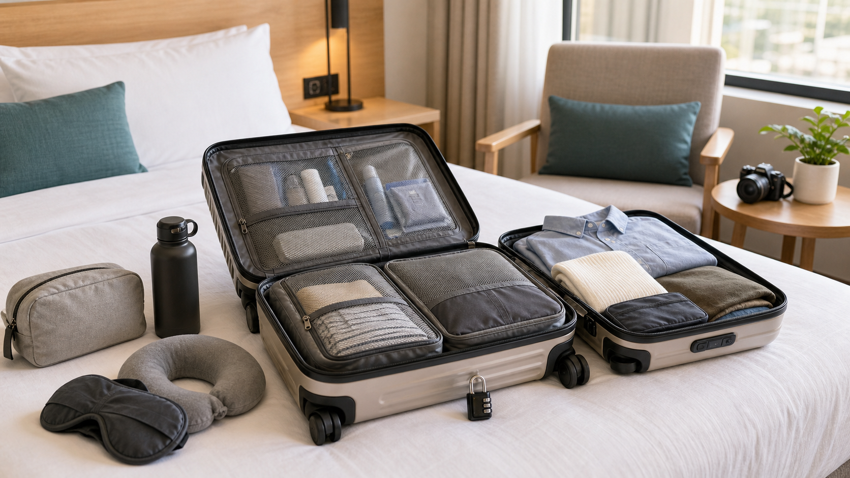 จัดกระเป๋า carry-on ให้พร้อมบิน เลือกกระเป๋า ถุงจัดของ และตัวล็อกยังไง